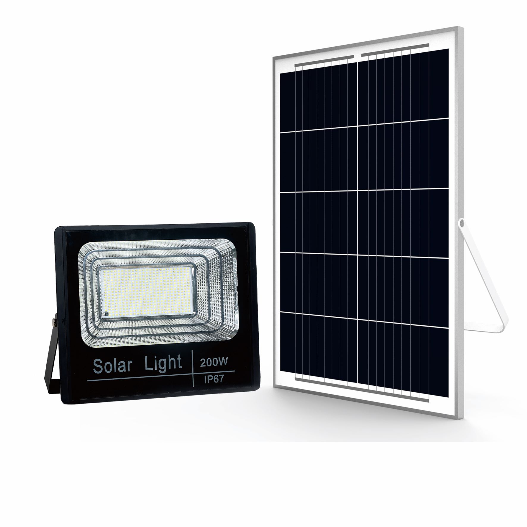 High-efficiency waterproof solar floodlight