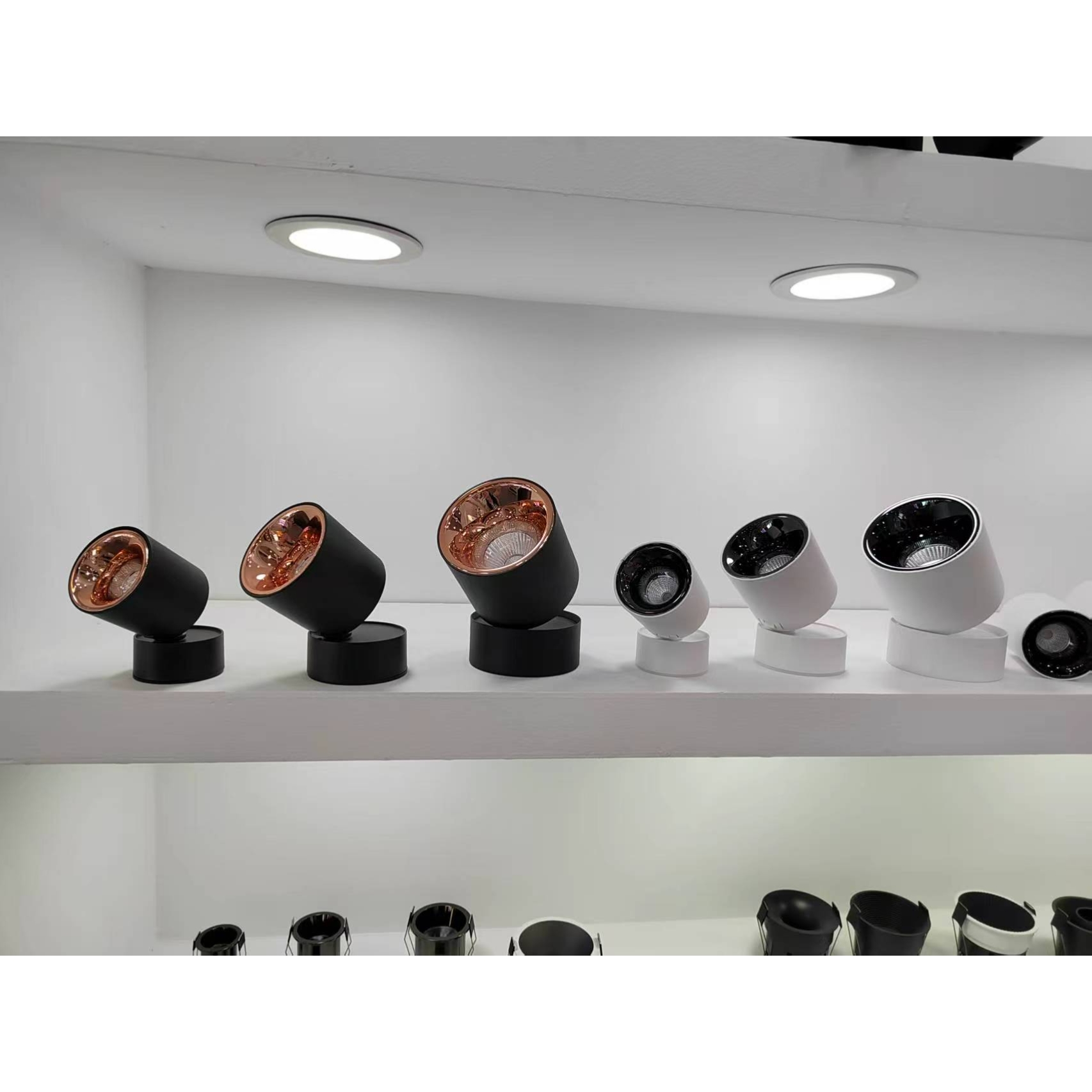 LED surface mounted spotlight with adjustable angle