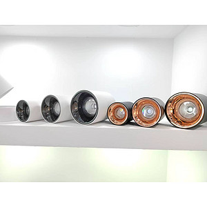 LED spotlight, long barrel, no main light, wall washer light
