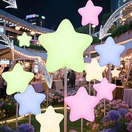 Colorful Star Ground-inserted Festive Light