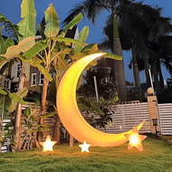 Large-sized Star-Moon Lawn Light Decoration