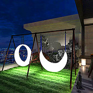 Luminous Circular Balcony Hanging Decoration