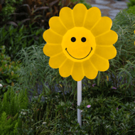 Smiling Face Flower Ground-inserted Decorative Light
