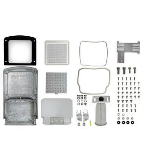 Integrated solar LED street light