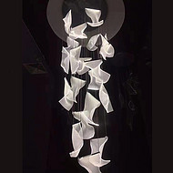 Modern light luxury duplex chandelier