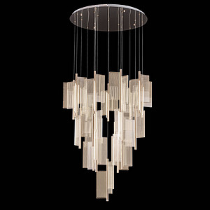 Personalized artistic staircase chandelier