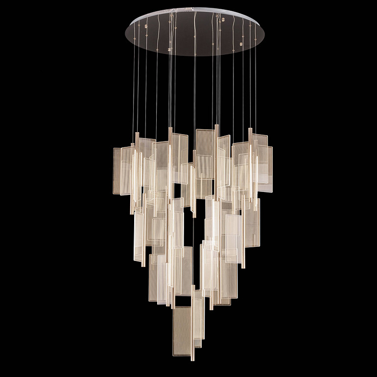 Personalized artistic staircase chandelier