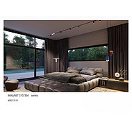 Simple magnetic suction lamp for the bedroom