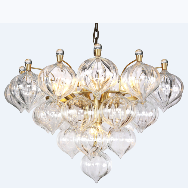 Triangle Villa Living Room Crystal Chandelier