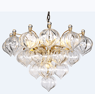 Triangle Villa Living Room Crystal Chandelier