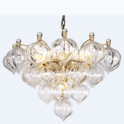 Triangle Villa Living Room Crystal Chandelier