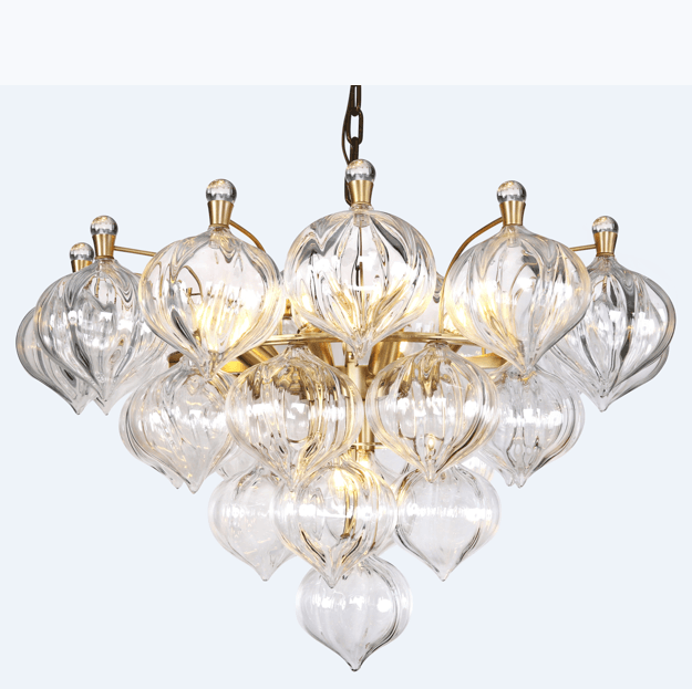 Triangle Villa Living Room Crystal Chandelier