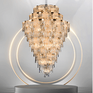 Round Luxurious Crystal Chandelier