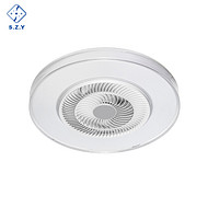 ound White Fan Chandelier