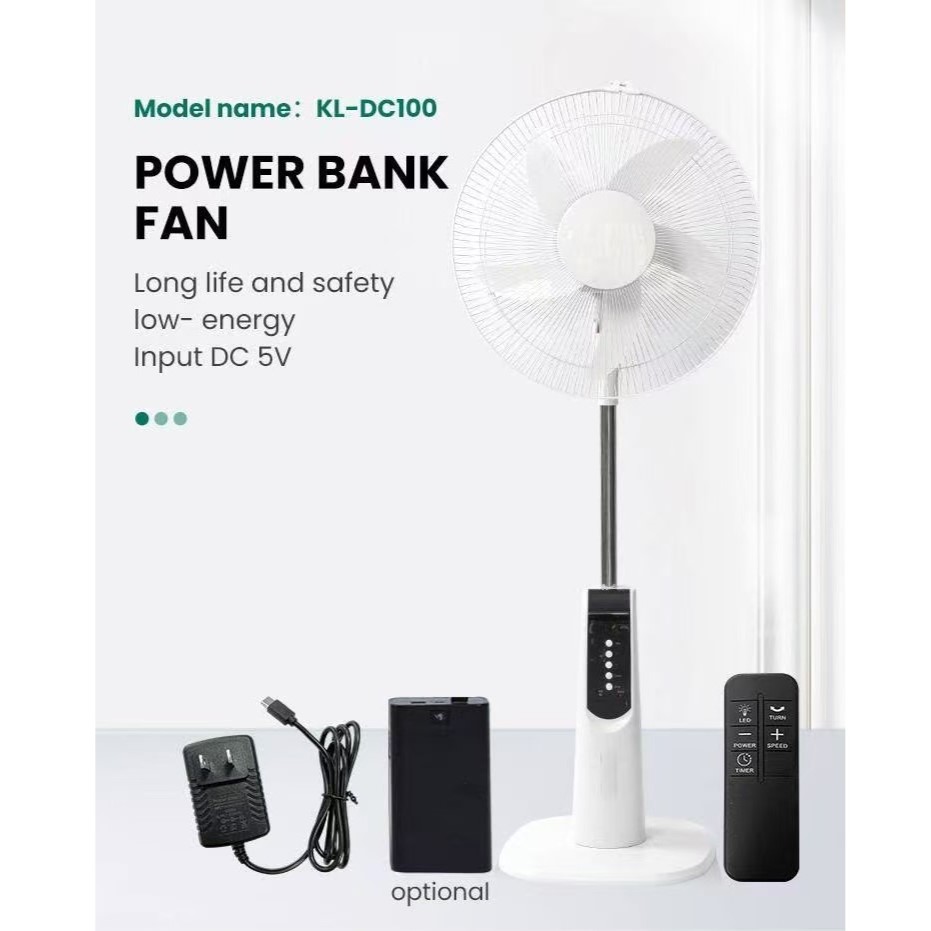 Low - Noise Energy - Saving Solar Desk Fan