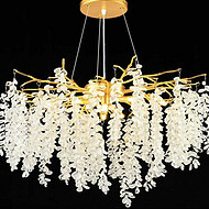 French branch-shaped crystal chandelier