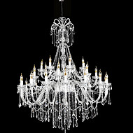 French retro multi-layer crystal chandelier