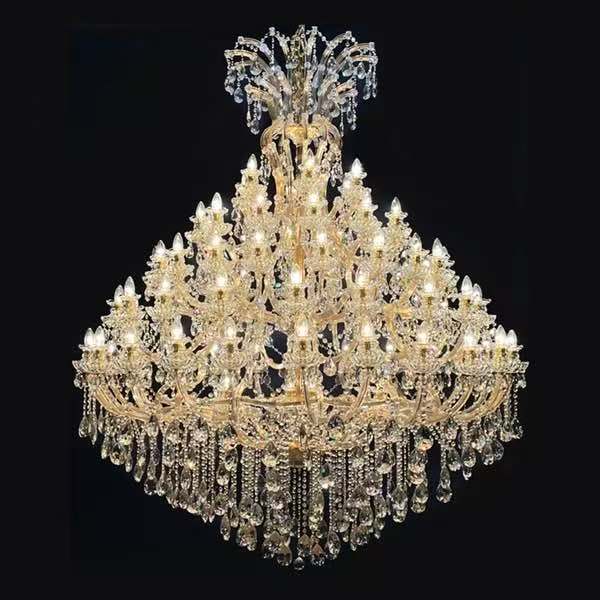 European chandelier candle design is luxurious