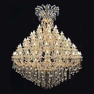 European chandelier candle design is luxurious