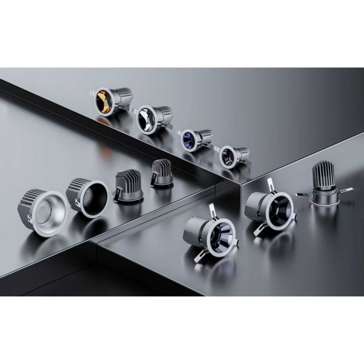 LED家用小山丘全光谱筒灯
