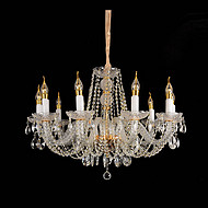 French modern gold crystal chandelier