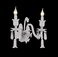 Palatial crystal double-headed wall lamp