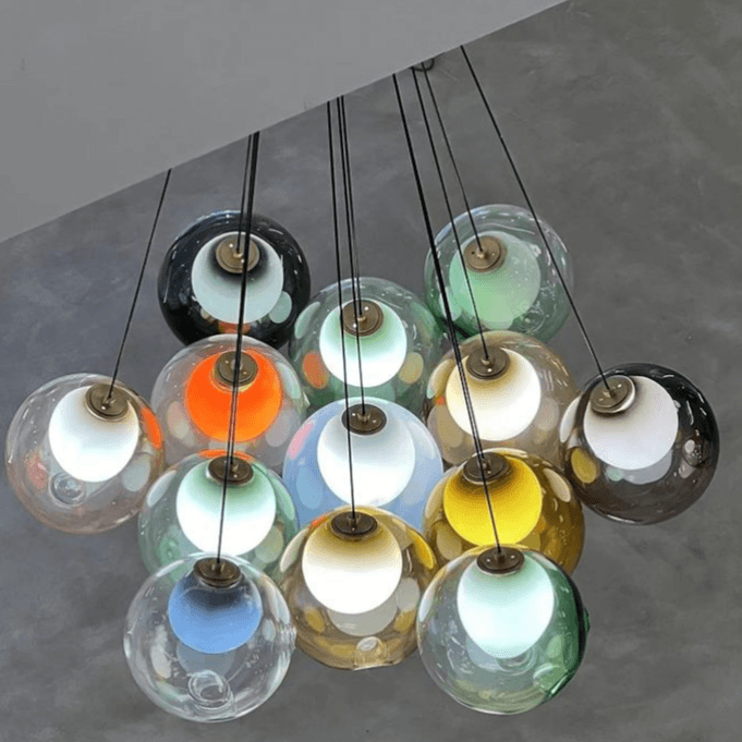 Round Multi-Color Designer Pendant Light
