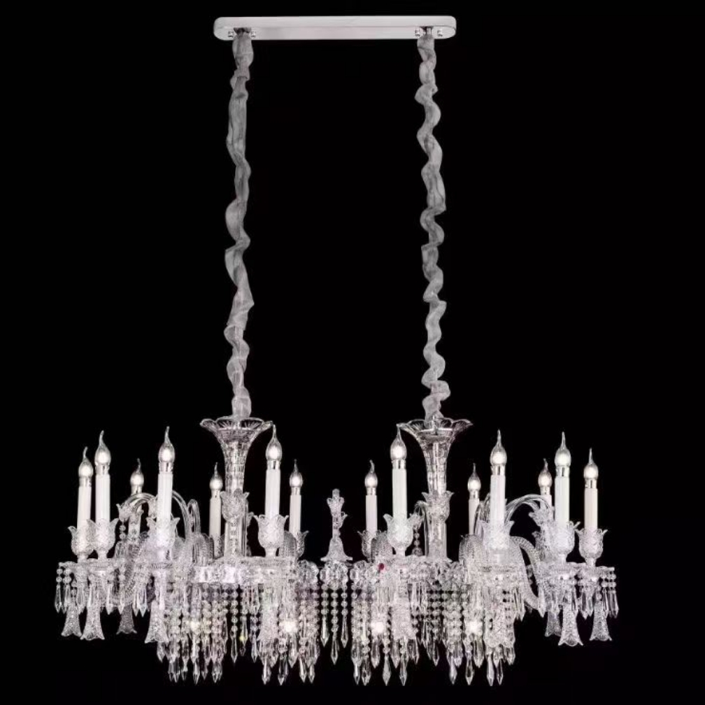 French high-end atmospheric crystal chandelier