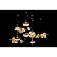 French decorative combination chandelier