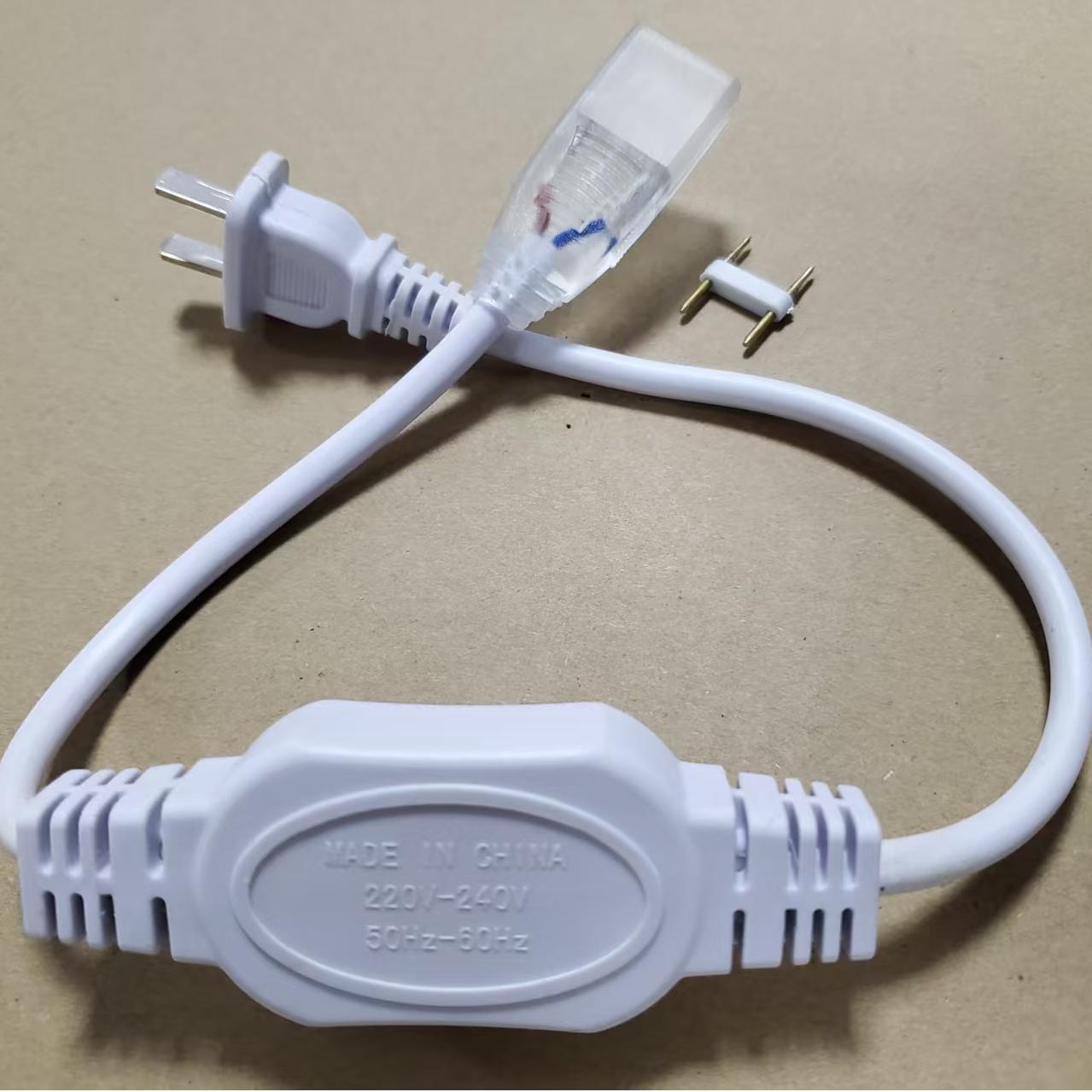 LED strip without wire plug