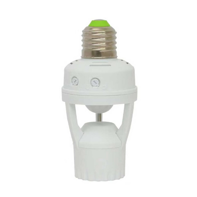 人体感应灯座可调款智能延时