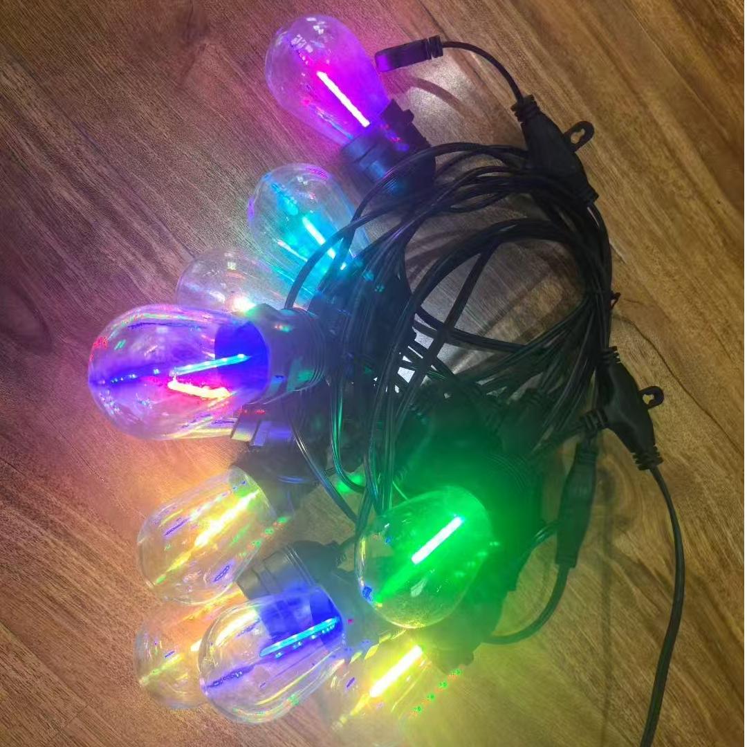 High-quality multicolor bulb string lights