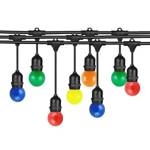 Solar-powered remote-controlled holiday string lights