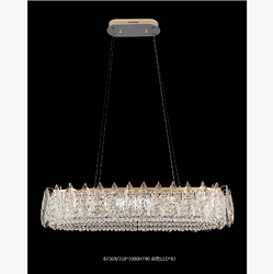 Circular Diamond Crystal Chandelier