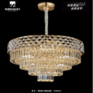 Circular art multi-layer crystal chandelier