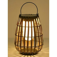 New Chinese-style Portable Imitation Rattan Lawn Lamp