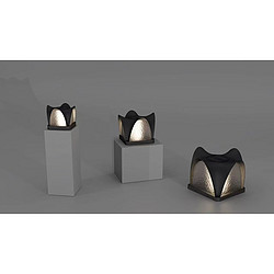 Outdoor minimalist white courtyard lamp