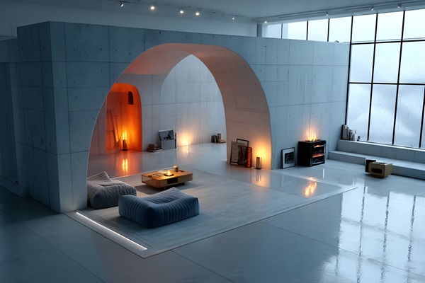 How to choose the size of a minimalist square warm light floor lamp?