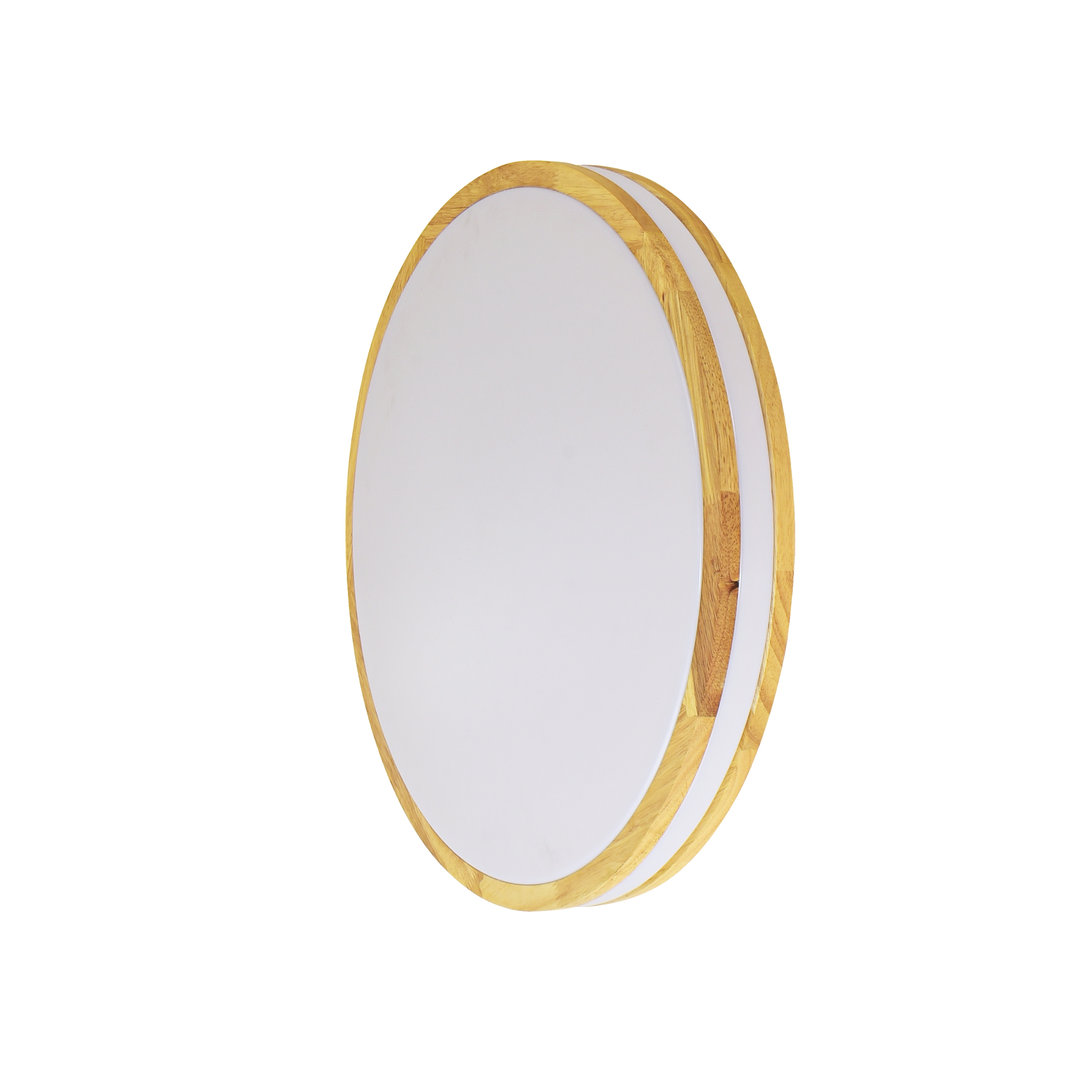 Nordic Modern Solid Wood Round LED Ceiling Light