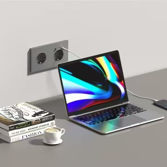 欧标德式欧洲连体双USB插座