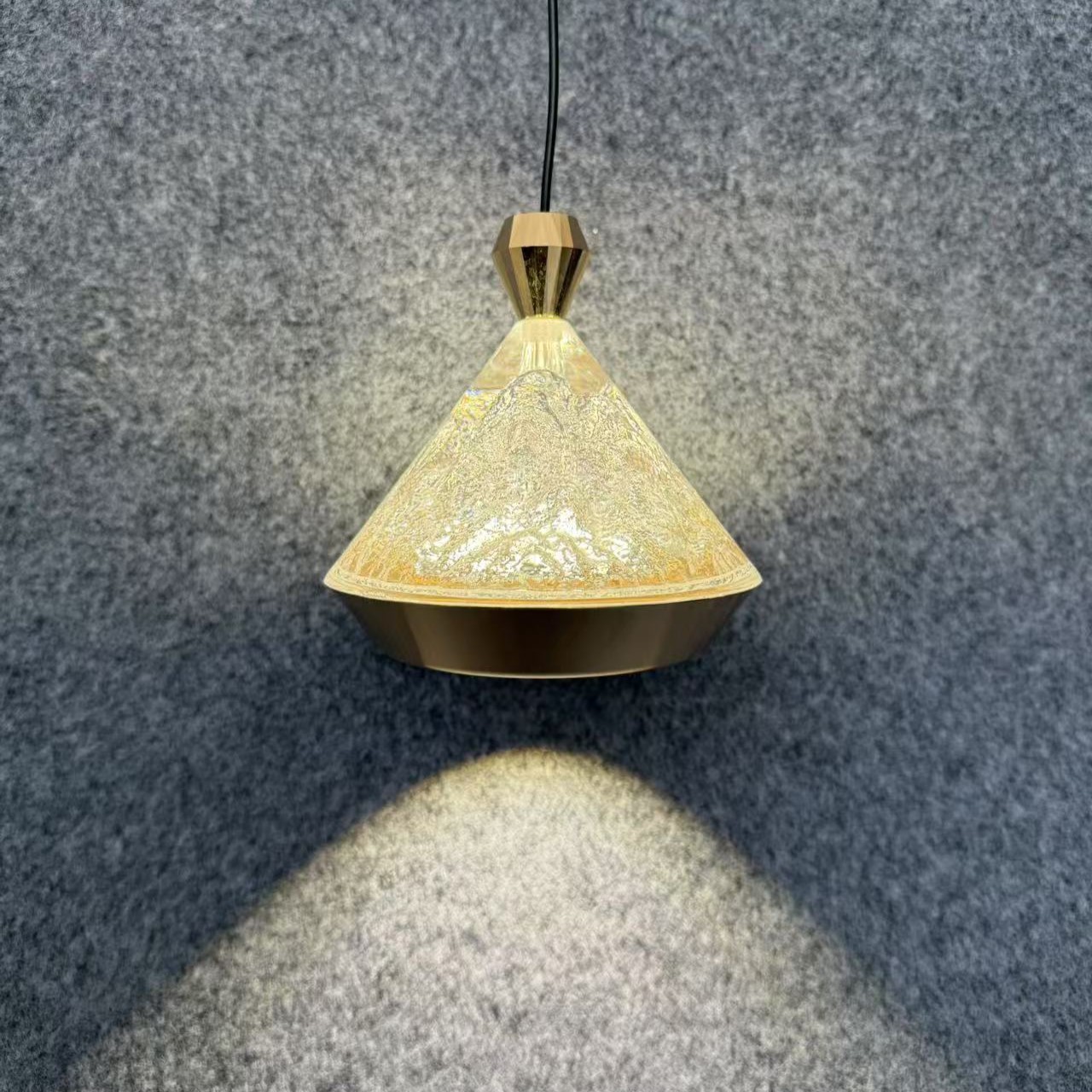 Conical Texture Art Chandelier