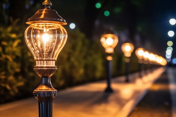 钻石形户外草坪灯的光影效果特点