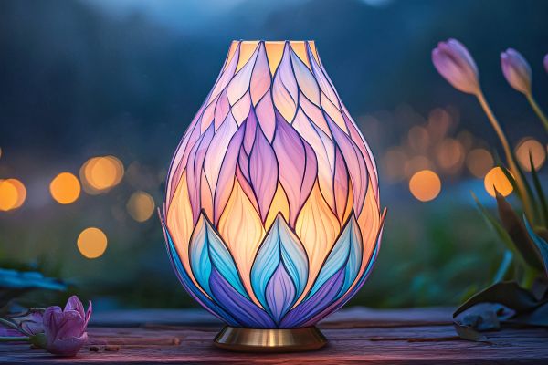 What Inspired the Design of the Sky Blue Leaf Light?