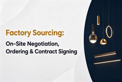 Factory Sourcing: On-Site Negotiation, Ordering & Contract Signing