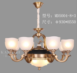 卡迈奇现代MD5004-8+3欧式铜灯