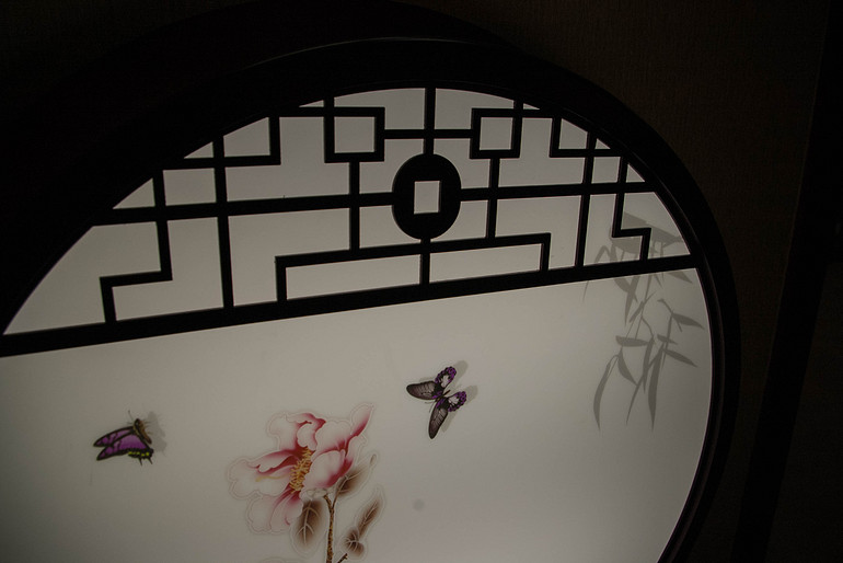 中式蝴蝶庭院壁灯