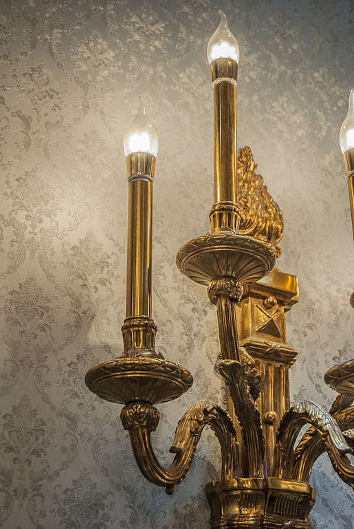 蜡烛法式全铜壁灯