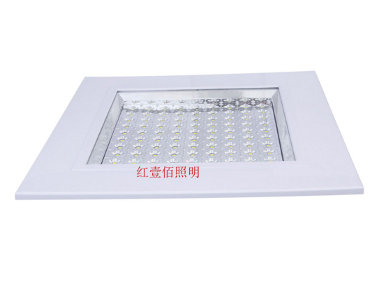 厨卫灯暗装集成吊顶卫浴灯7W透明磨砂奶白罩2835LED方形	