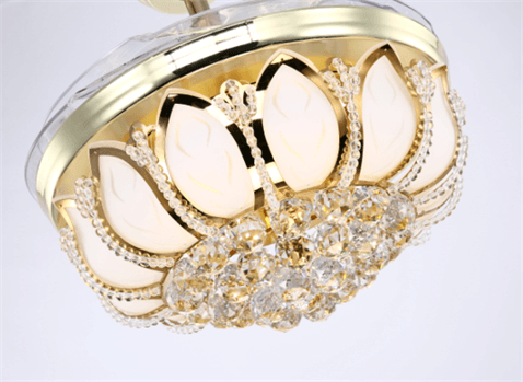 北欧客厅餐厅轻奢隐形吊扇灯