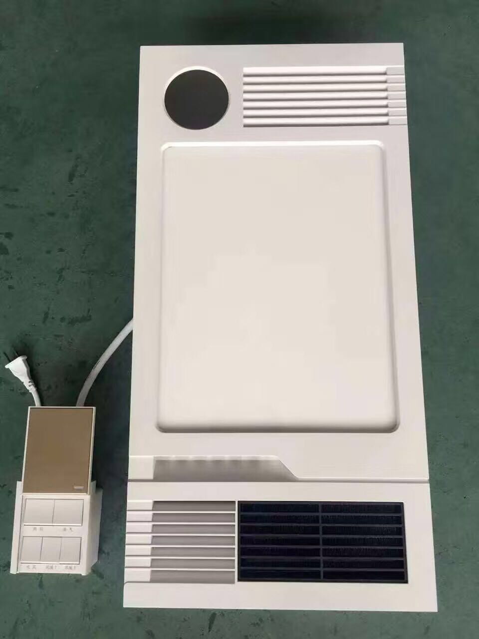 简约白色集成吊顶浴霸灯	